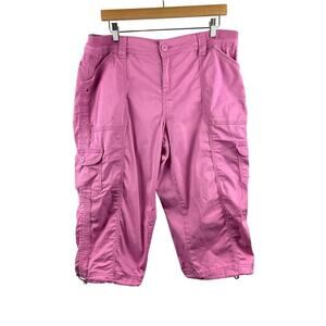 Women’s Style & Co. Size 16P Pink Cargo Capris